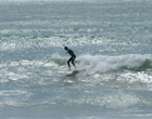 Surfing at Siouville